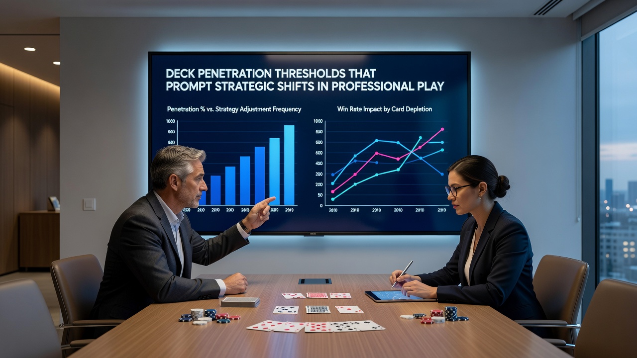 Grafiek die deckpenetratie drempels en strategie aanpassingen weergeeft