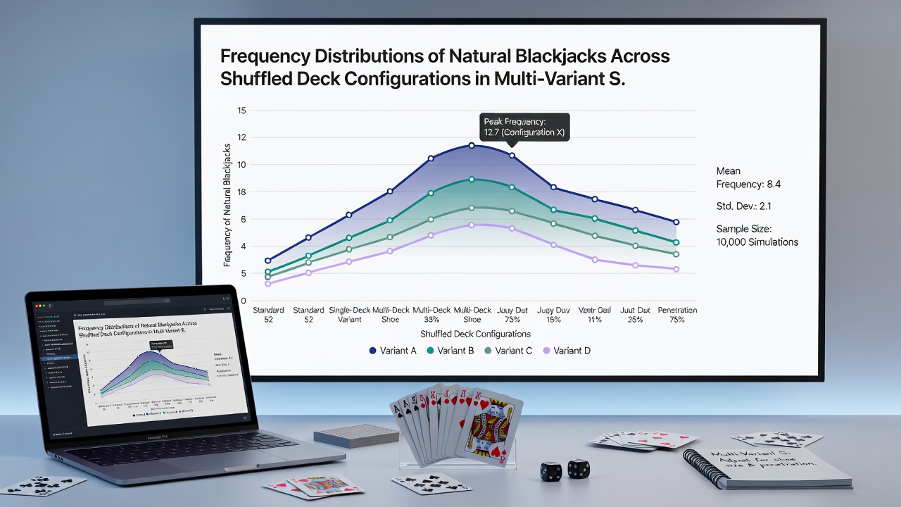 Vergelijking van blackjack frequenties in single-deck versus multi-deck configuraties