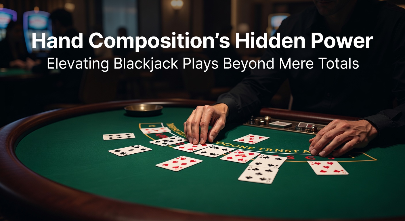 Strategiekaart met markeringen voor handcomposities, highlightend verschillen in 16-totalen en doubling-spots in multi-deck blackjack
