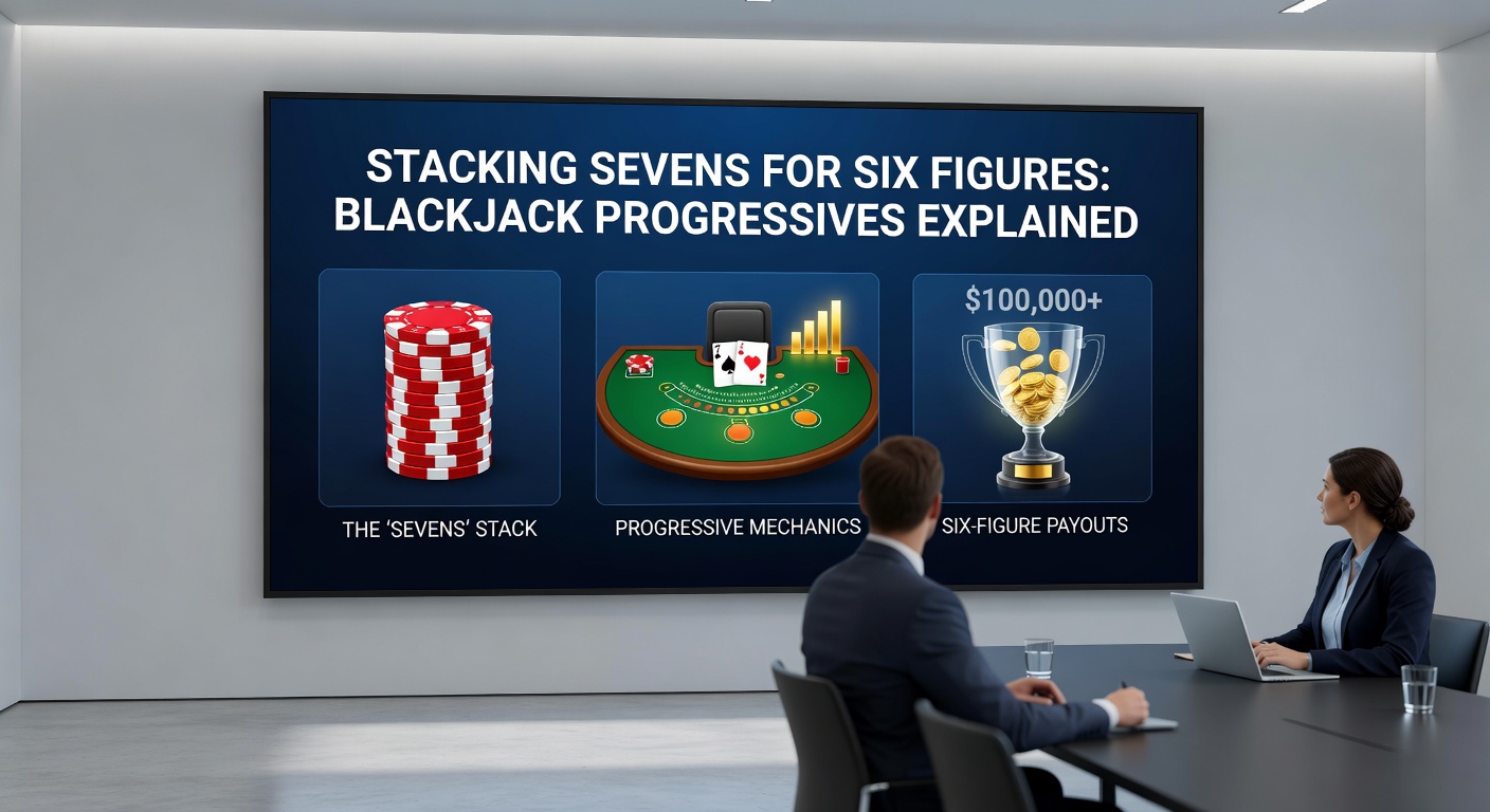 Grafiek met uitbetalingstabel voor Stacking Sevens side bet, inclusief progressive jackpot niveaus